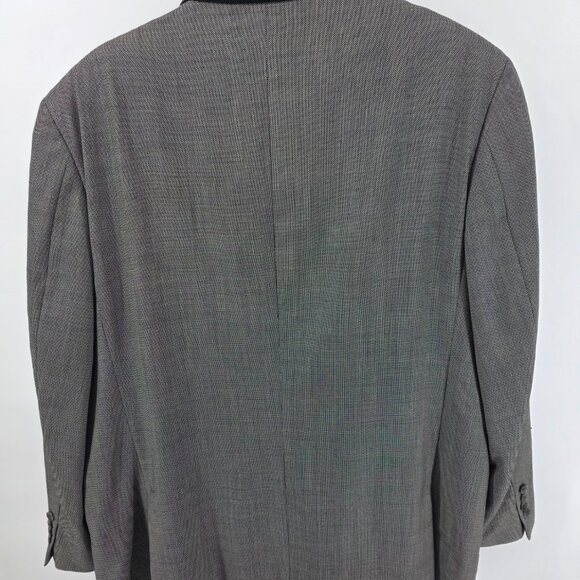 Joseph Abboud Black White Wool Blazer – Size 48R – Two-Button Sport Coat - Picture 10 of 10